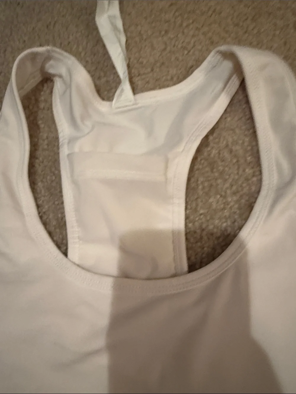 Fall Women’s Racerback Sports Bra - White